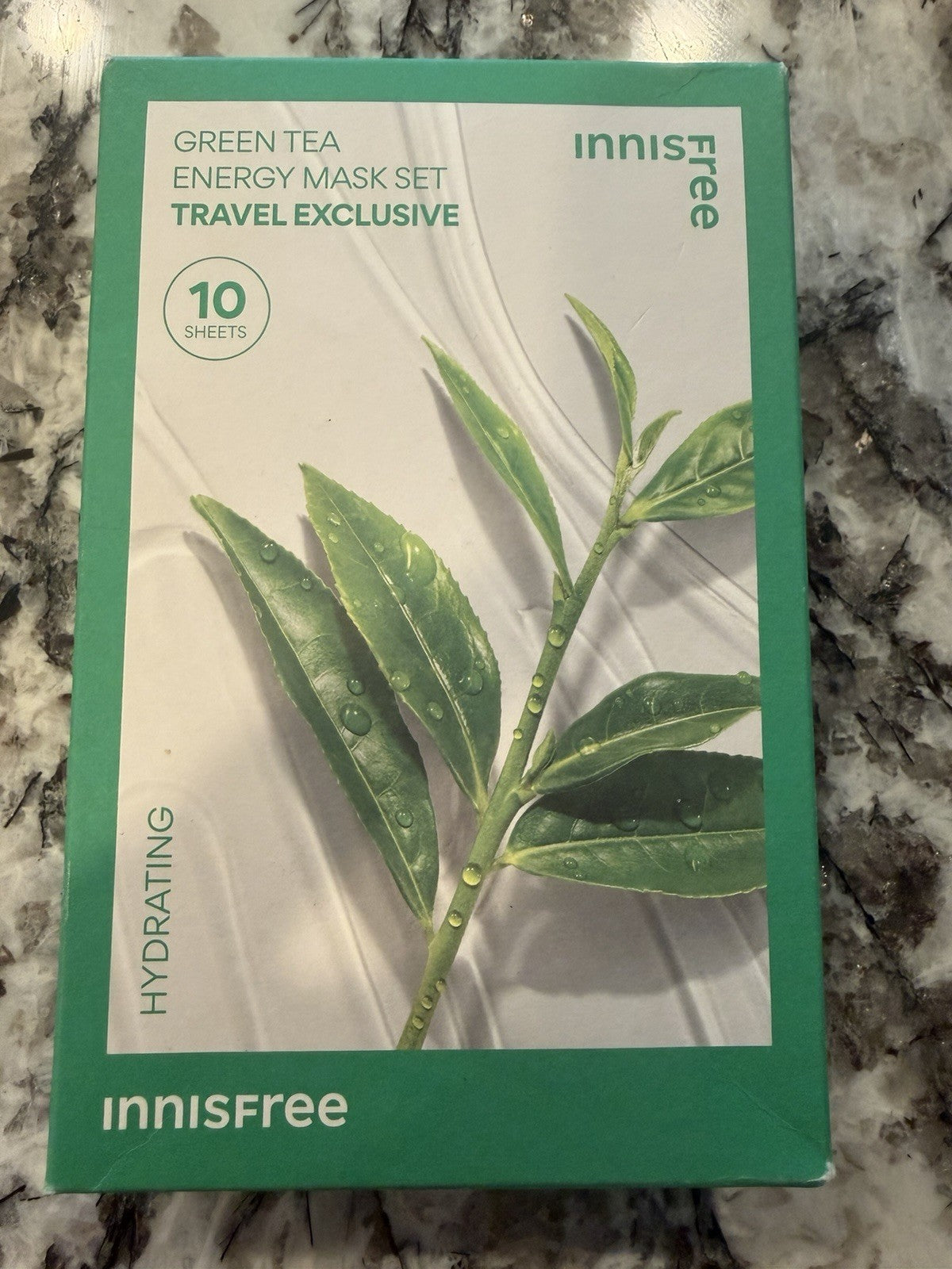 Hydrating Green Tea Energy Mask Sheet Set, 10 Sheets