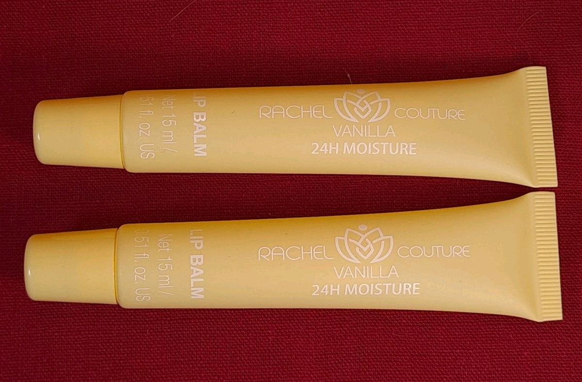 2 Pack Vanilla Lip Balm - 24 Hour Moisture Full Size 15ml