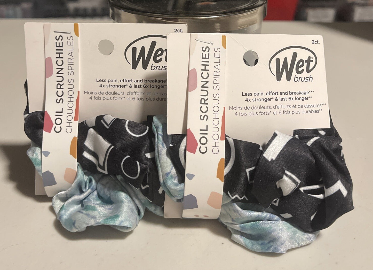 Set of 2 Coil Scrunchies Hair Accessories for All Hair Types