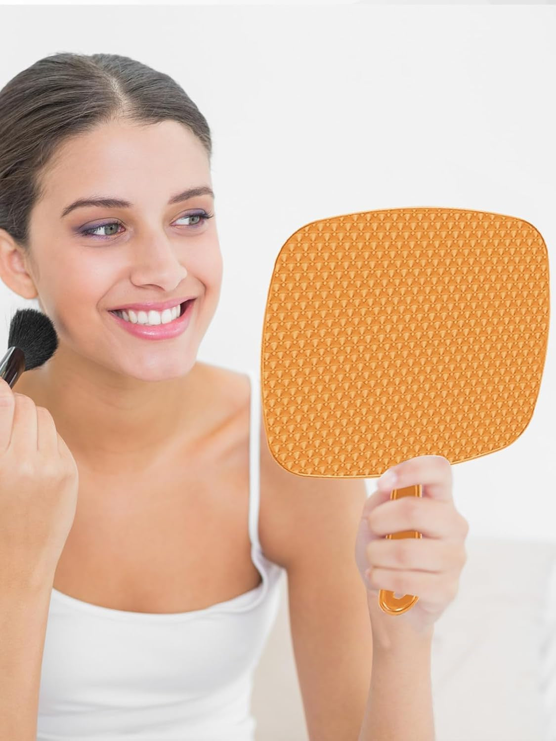 Large Handheld Mirror with Handle for Hairdressing & Grooming