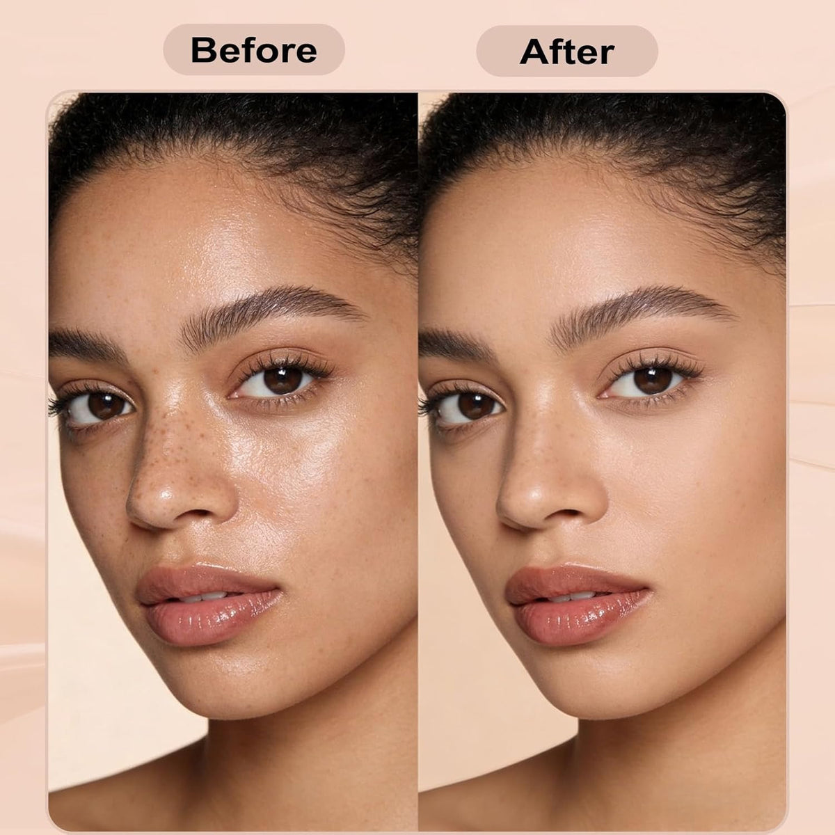 Mineral Powder Foundation with SPF 30, 4-in-1 Sun Protection Face Powder - Light to Medium Coverage