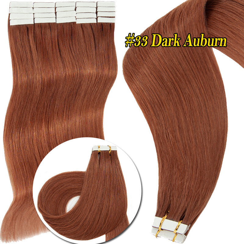 Double Sided Hair Extension Tape 40PCS Thick Remy Human Hair Skin Weft