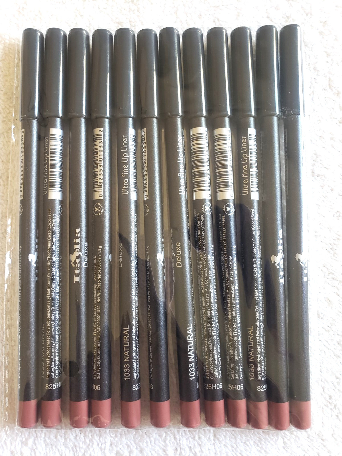 Ultra Fine Lip Liner Pencils - Assorted Colors, Long Lasting, Soft & Smooth