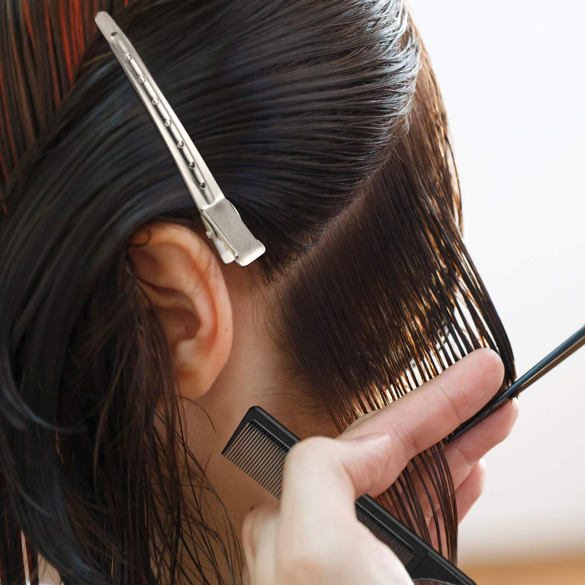 20-Piece Hair Comb Set with Styling Combs and Clips for Cutting & Coloring
