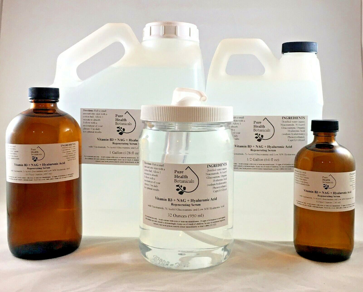 Vitamin B3 Hyaluronic Acid Serum Bulk Sizes - Skin Brightening & Anti-Aging