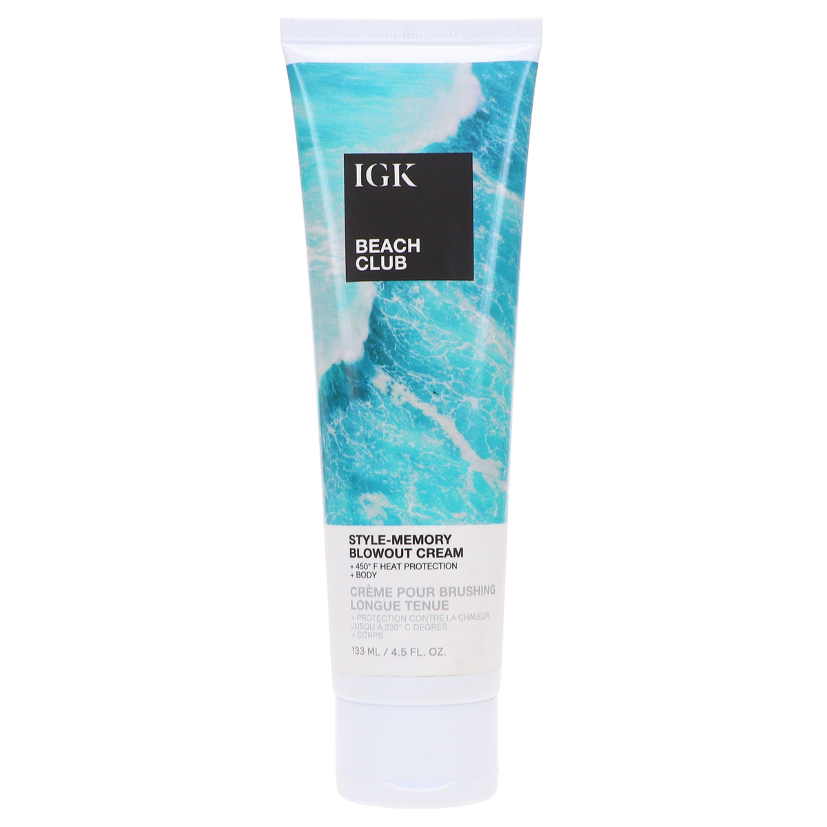 IGK Beach Club Style Memory Blowout Cream 4.5 oz - Volumizing Hair Styling