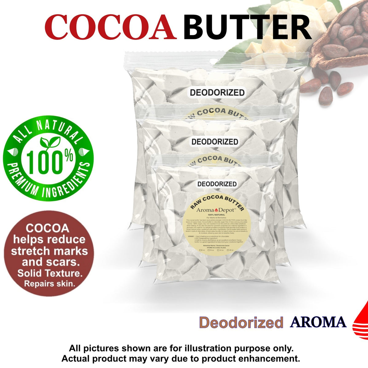 Natural Body Butter - Shea, Cocoa, Mango & Kokum