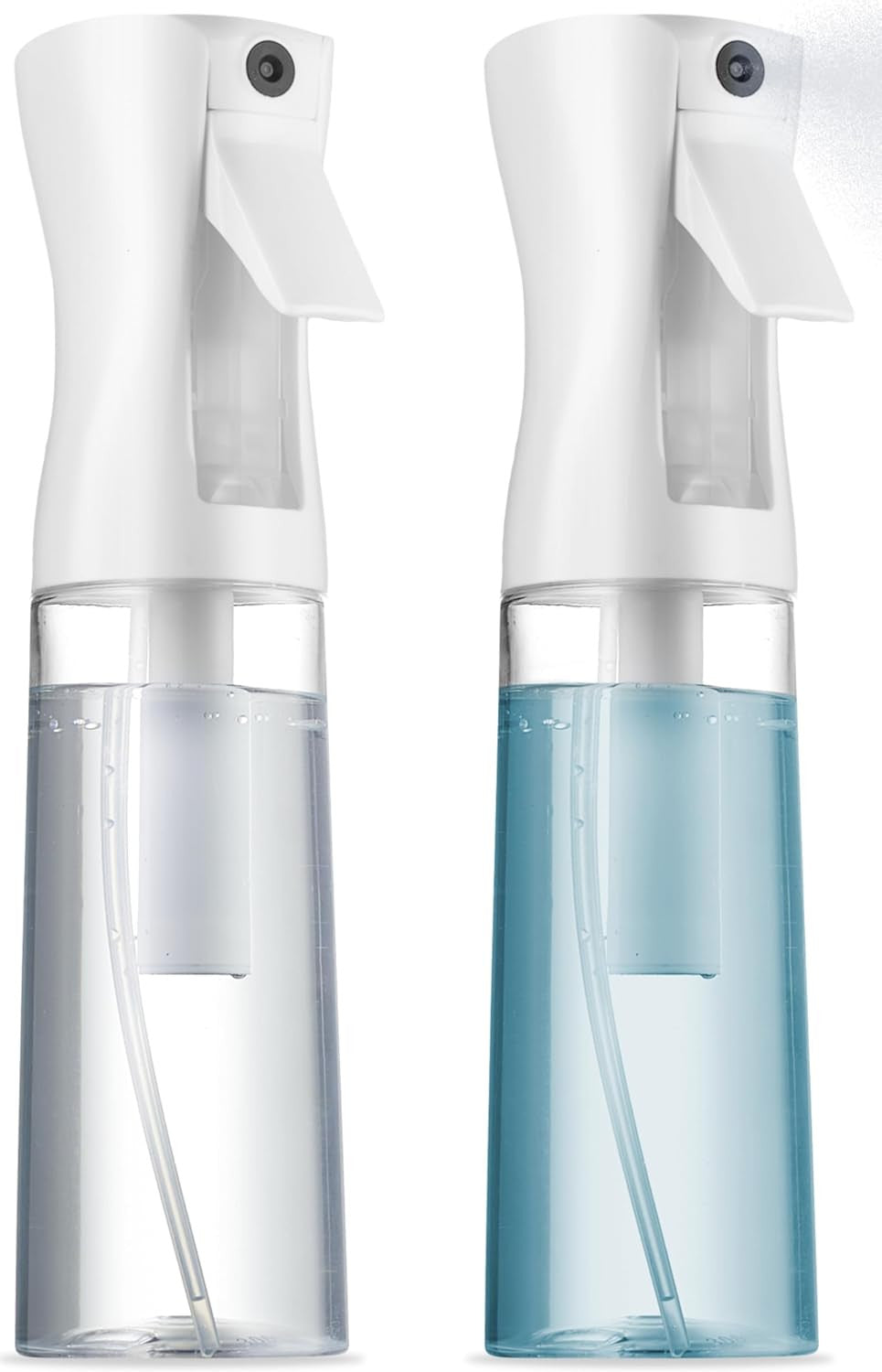 2 Pack 10 Oz Continuous Spray Bottles for Hair - Fine Mist Water Sprayers
