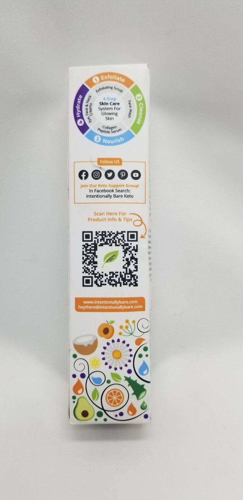 Intentionally Bare Exfoliating Face Scrub with MCT Oil (3.4 oz)