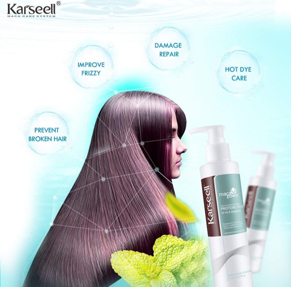 Karseell Collagen Protein Hair Mask - Damaged Hair Repair & Heat Protector