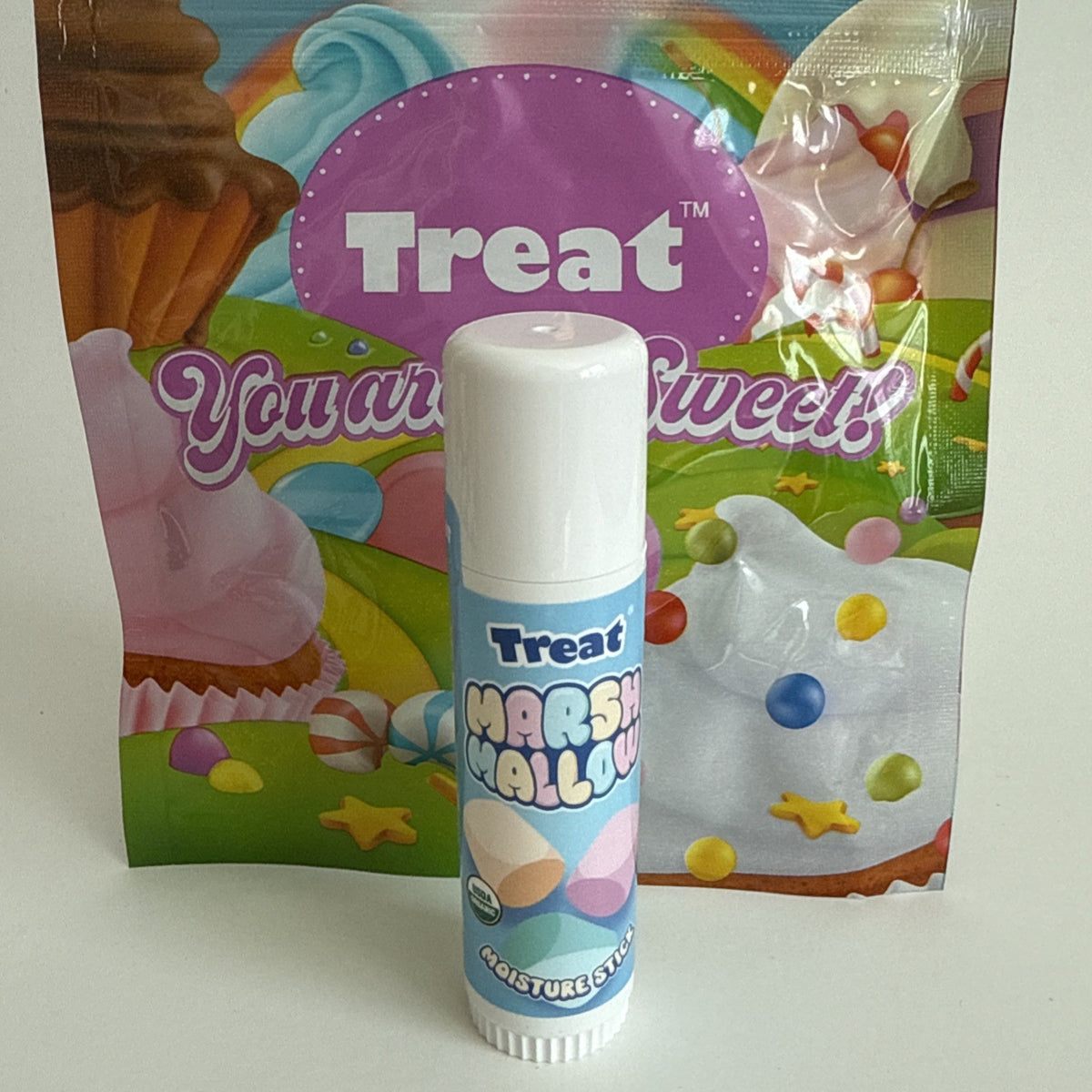 Organic Marshmallow Lip Balm Stick - Treat Beauty