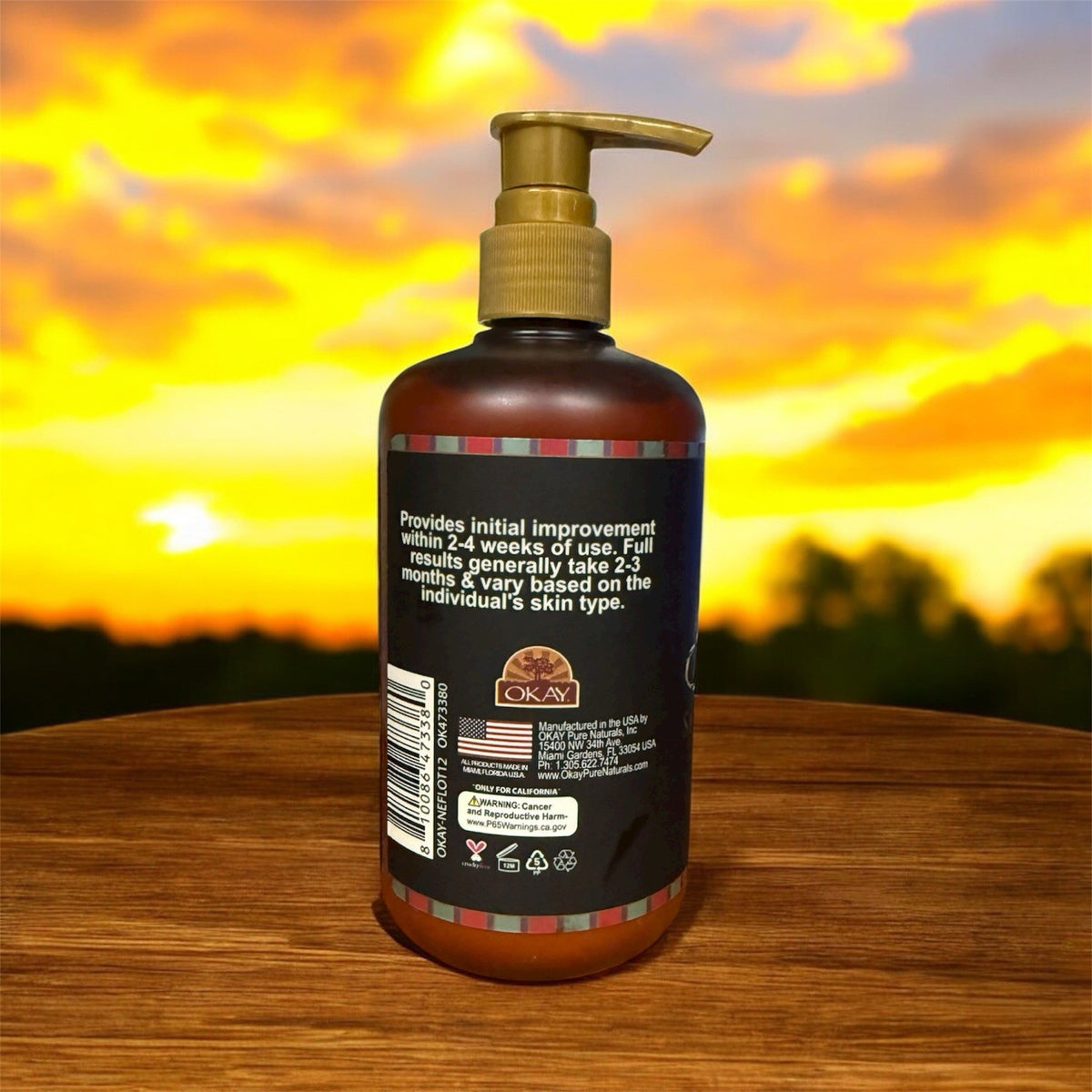 Nefertiti Skin Brightening Lotion - Hydrating Body Moisturizer with Turmeric & Shea - 12 oz