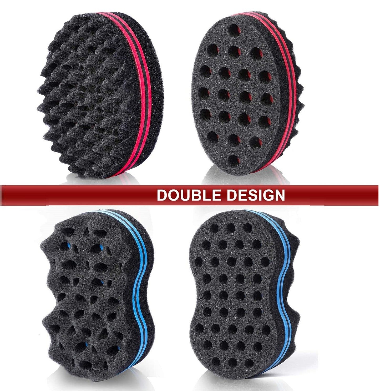 Hair Curling Sponge Set for Twist Dreads Afro Coils - Reusable Hair Styling Tool