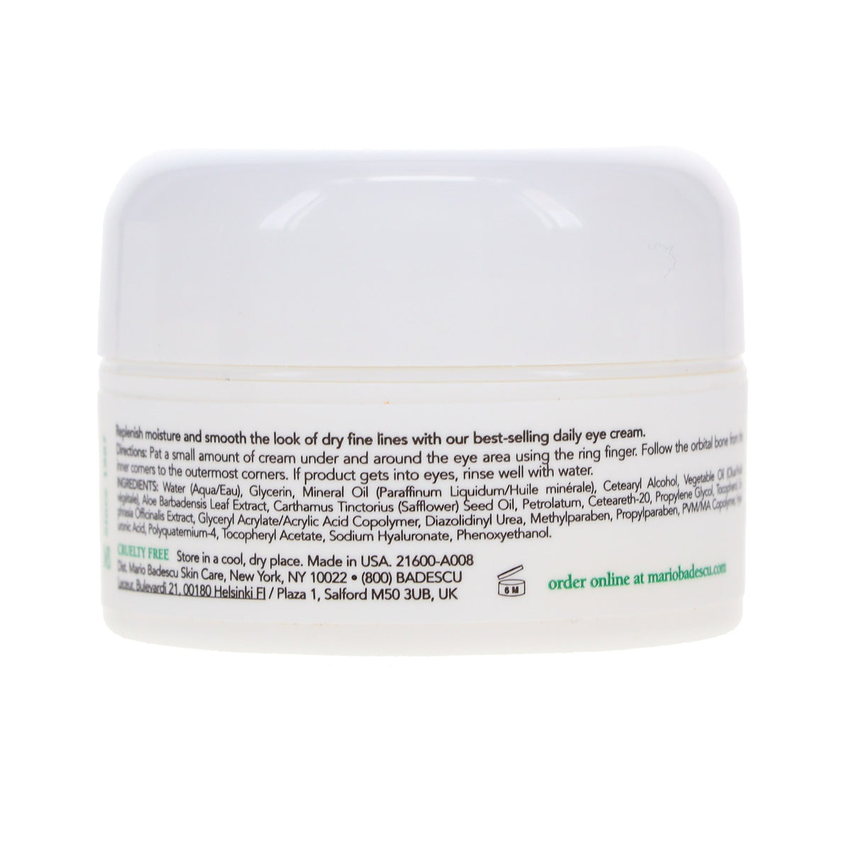 Hyaluronic Eye Cream for Dark Circles & Puffiness - 0.5 oz