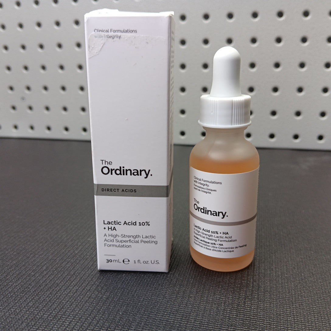 Lactic Acid 10% + Hyaluronic Acid Serum - 30ml for Skin Exfoliation