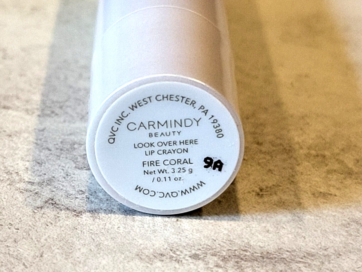 Carmindy Beauty Lip Crayon Fire Coral Full Size New in Box