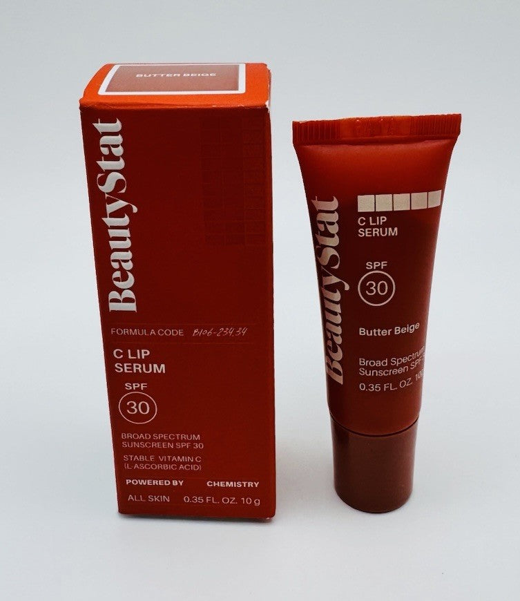 Lip Serum SPF 30 with Hydrating & Brightening Shades - Mocha & Butter Beige - 0.35 Fl Oz Lot of 2
