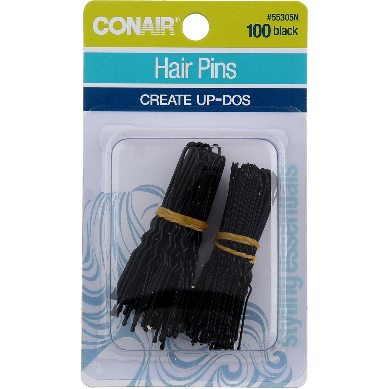 Black Hair Pins 100 Count - Secure Hair Styling Accessories
