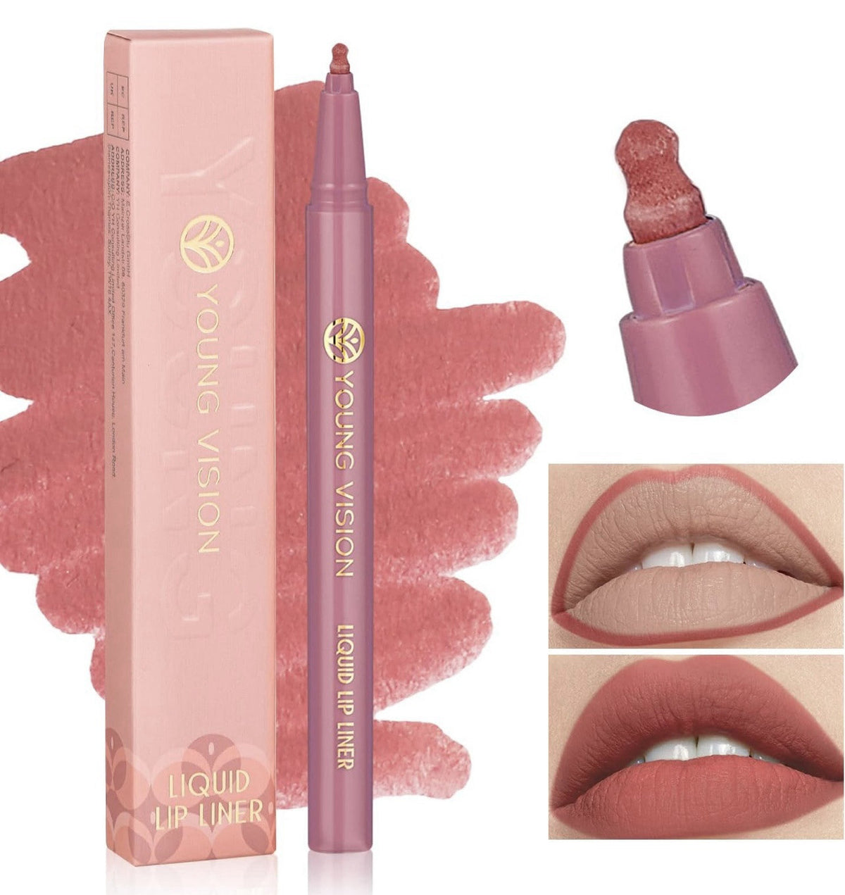 Gourd-Shaped Liquid Lipstick & Lipliner Set - Precise & Long-Lasting #4