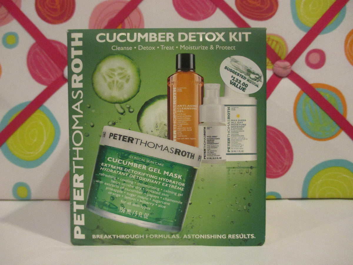 Cucumber Detox Skincare Kit - 4 Piece Gift Set for Healthy Skin