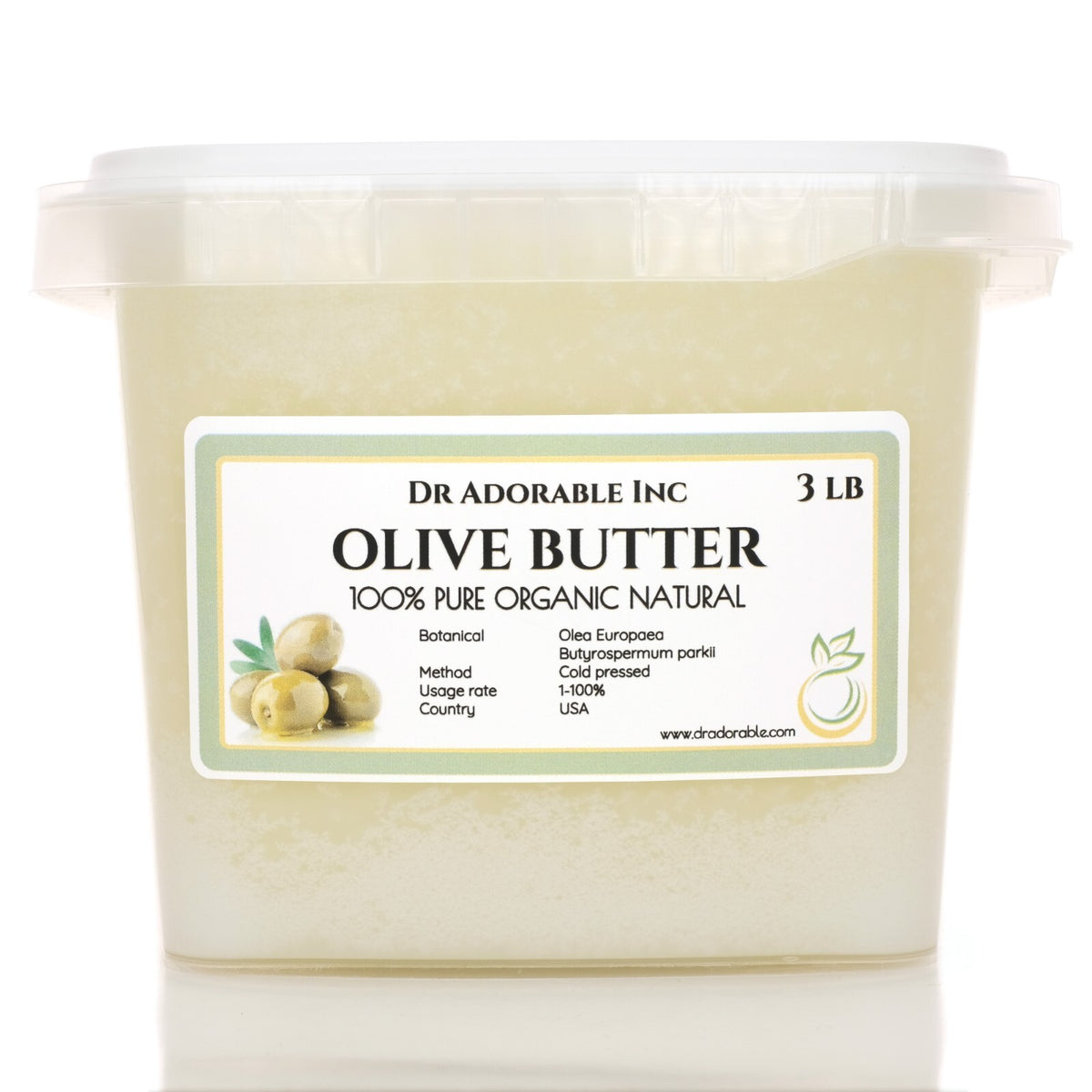 Organic Olive Butter - Pure Cold-Pressed Multi-Purpose