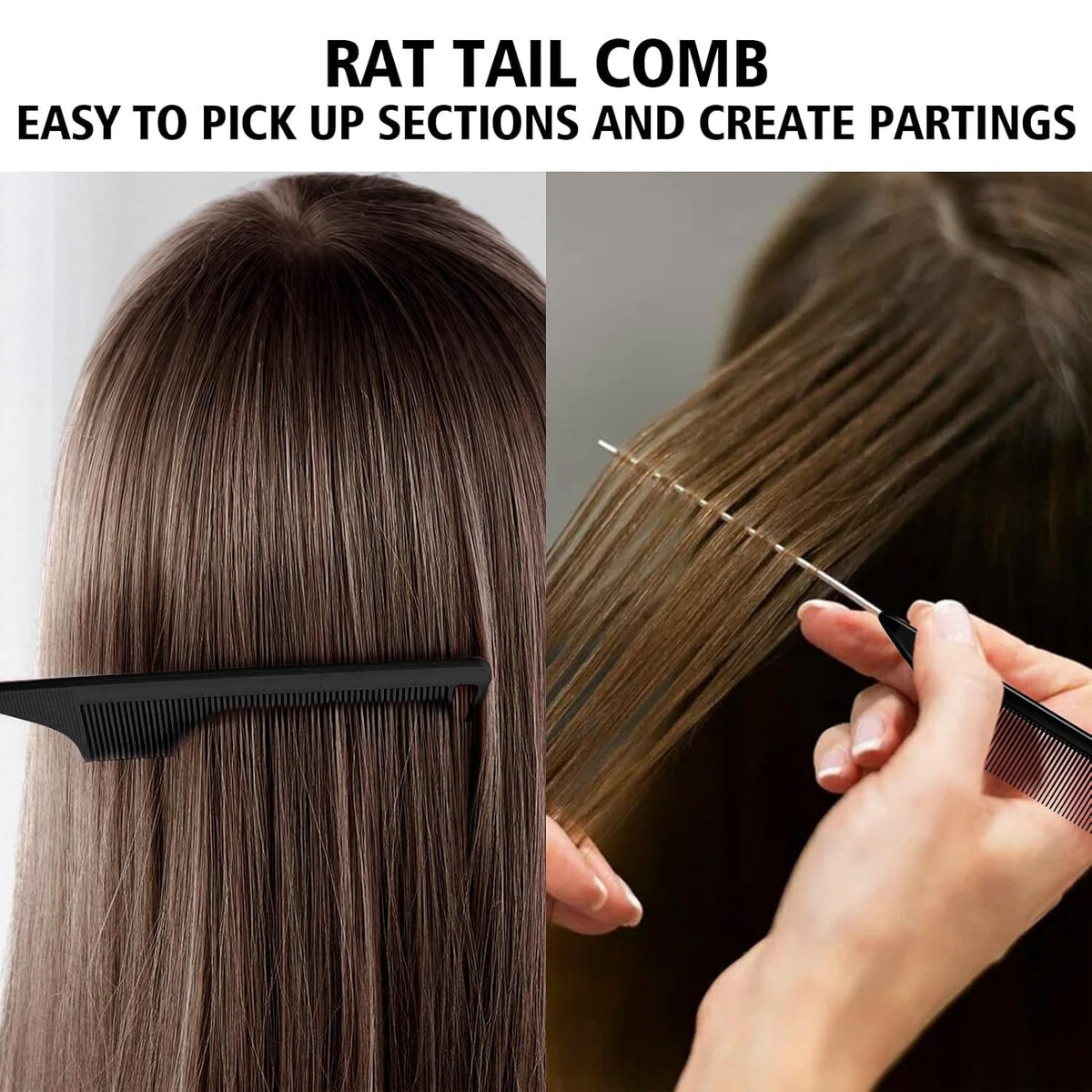 Hair Styling Tool Set with Comb and Edge Brush for Effortless Hair Styling