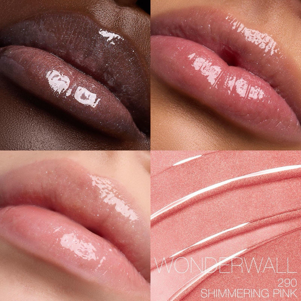 Lip Gloss with High Shine & Hydration - Sheer Pink, Non-Sticky, 0.17oz