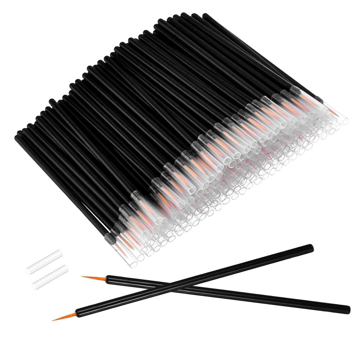 Disposable Eyeliner Brush Set Fine Point Cosmetic Applicators 150 pcs