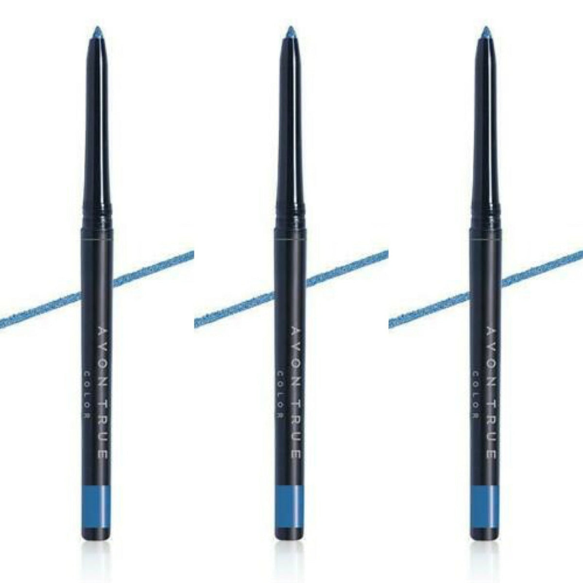 Set of 3 Eyeliner Pencils - Assorted Shades for Eye Makeup