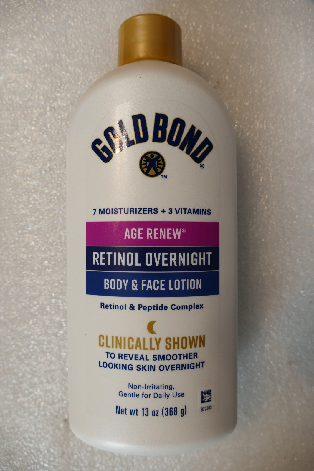 Gold Bond Age Renew Retinol Overnight Body & Face Lotion 13 oz