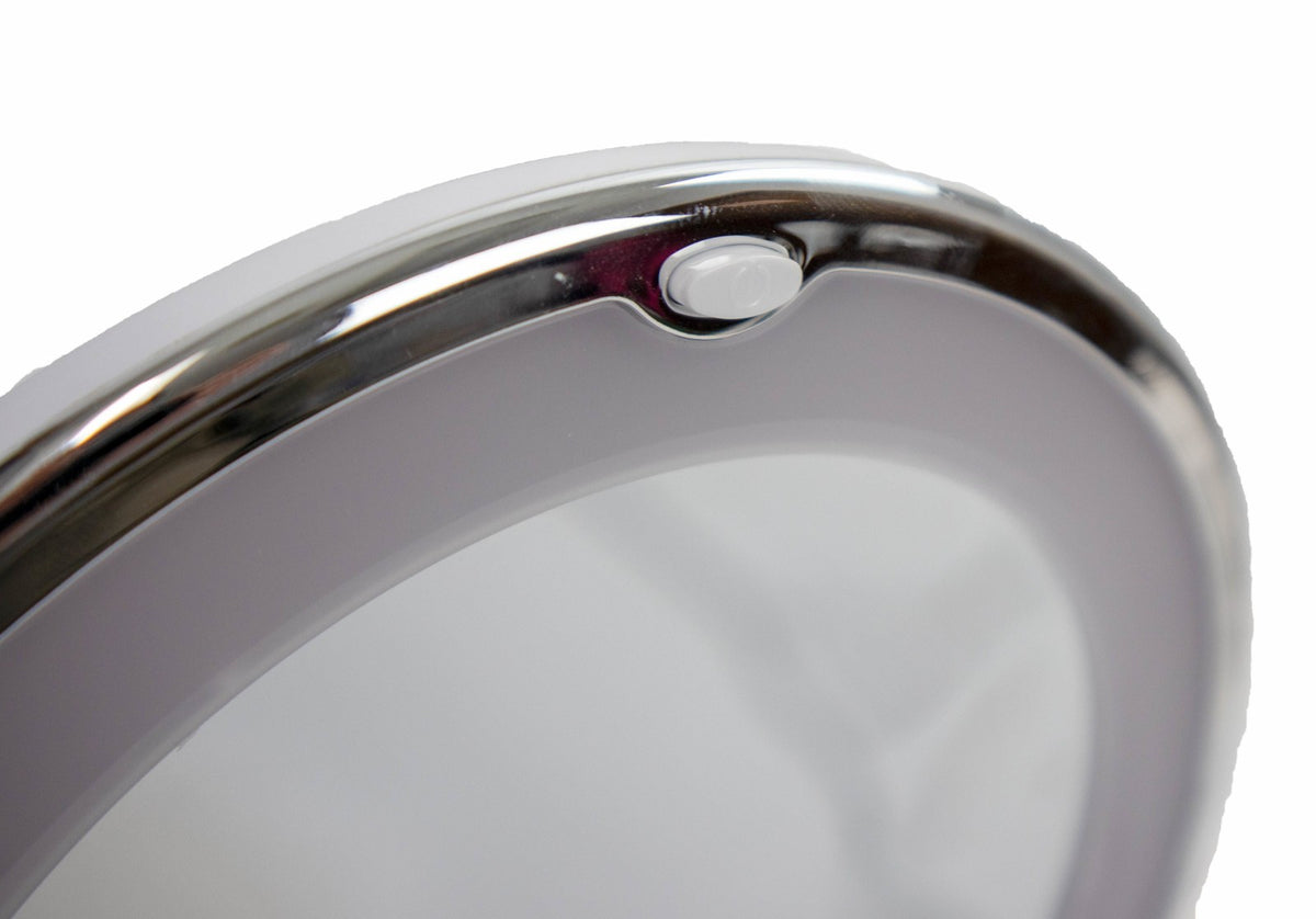 LED Vanity Mirror 10X Magnification with Adjustable Gooseneck & Bright LEDs