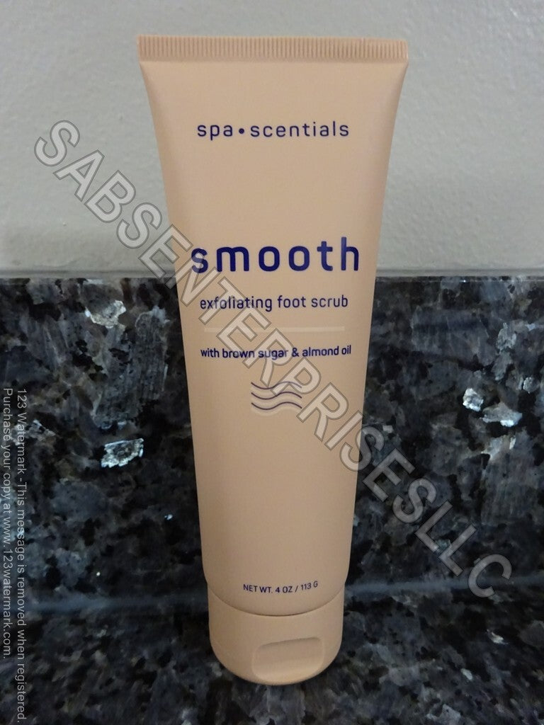 6 Spa Scentials SMOOTH Exfoliating Foot Scrub w/ Brown Sugar & Almond