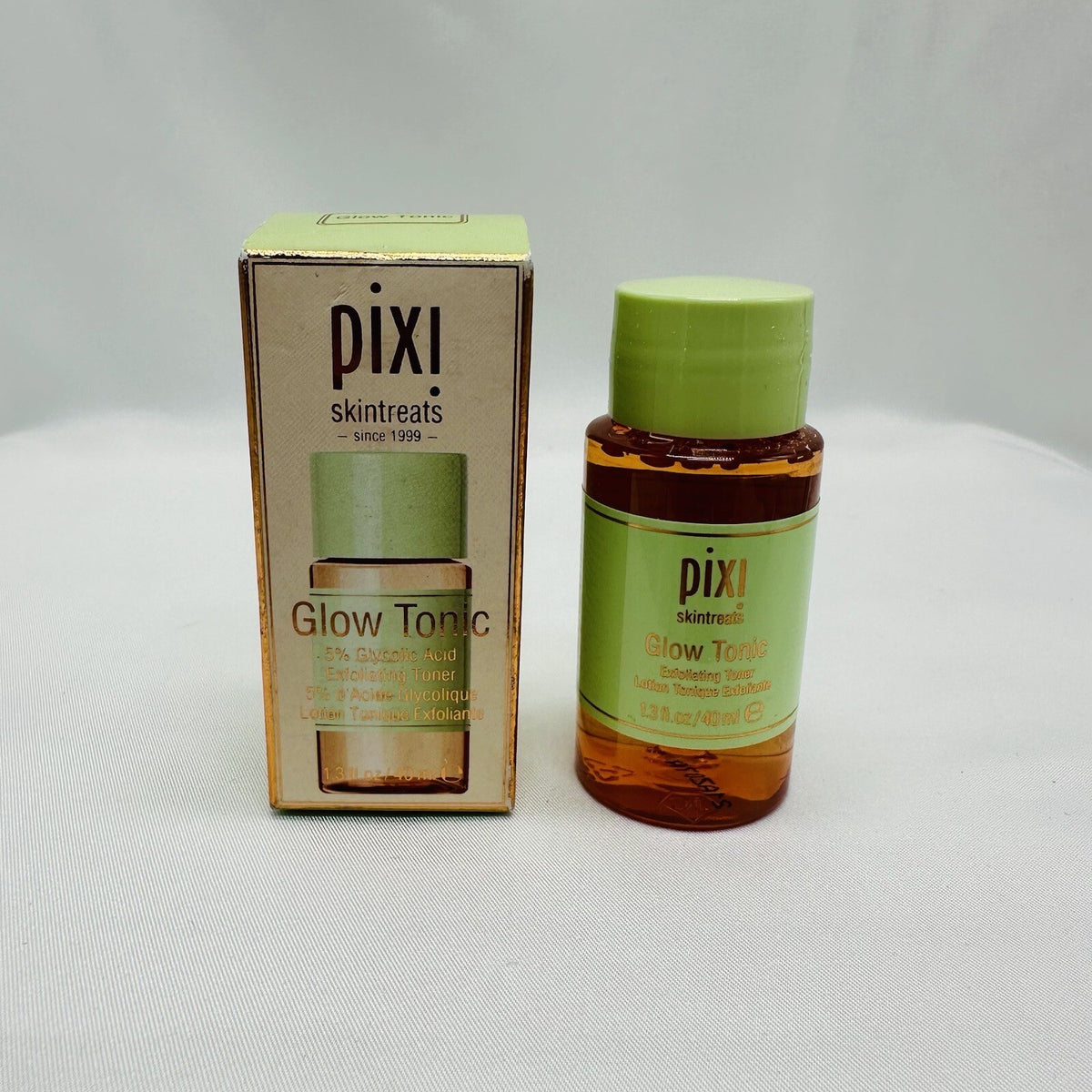 Pixi Glow Tonic Exfoliating Toner 5% Glycolic Acid - Pack of 4, 1.35 fl oz each
