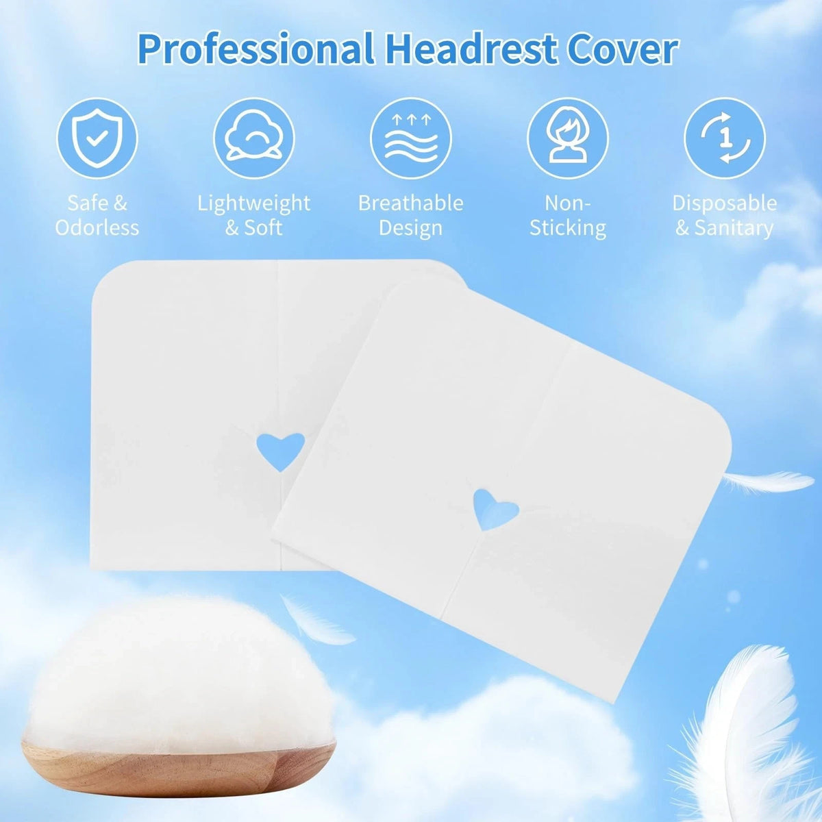 Disposable Face Cradle Covers - 500 Pack for Massage & Spa Hygiene