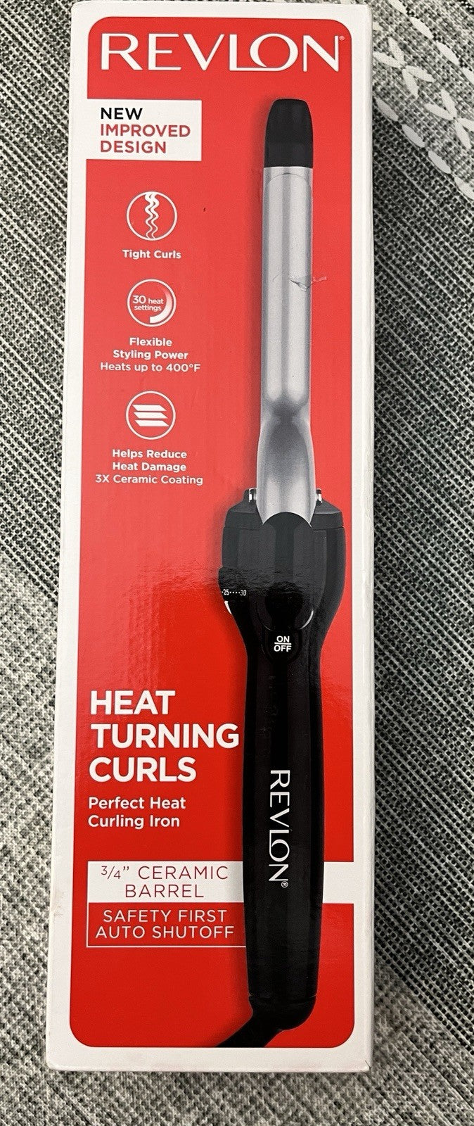 Ceramic Barrel Curling Iron 3/4 Inch Professional Hair Styling Tool