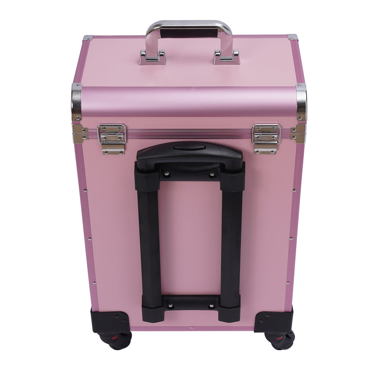 Professional Rolling Makeup Trolley Case with Multi-Layer Storage - Travel Cosmetic Organizer