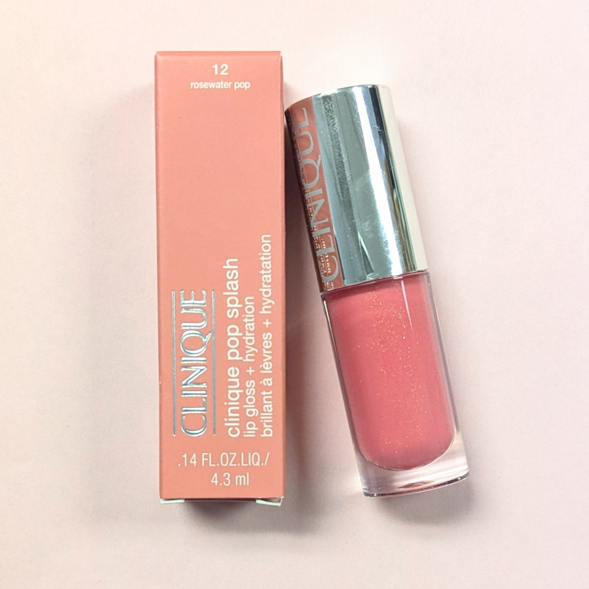 Clinique Lip Gloss Hydrating & Plumping 12 Rosewater Full Size