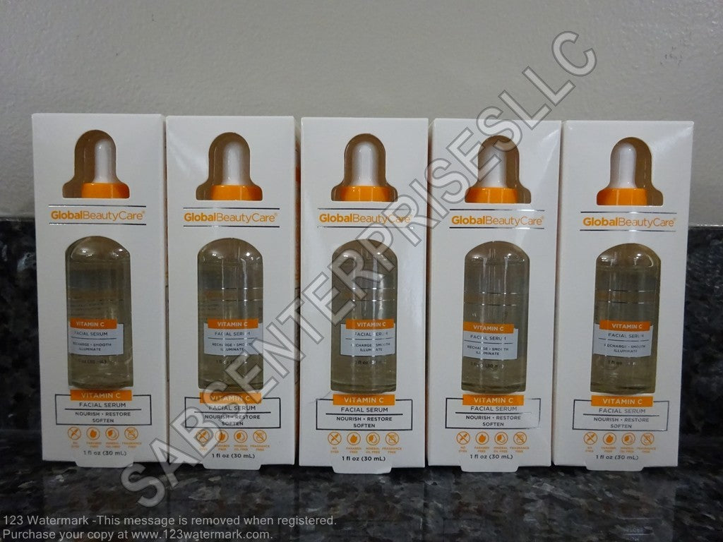 Vitamin C Facial Serum - Nourishing Restore & Softening, 5 Pack 1 FL oz