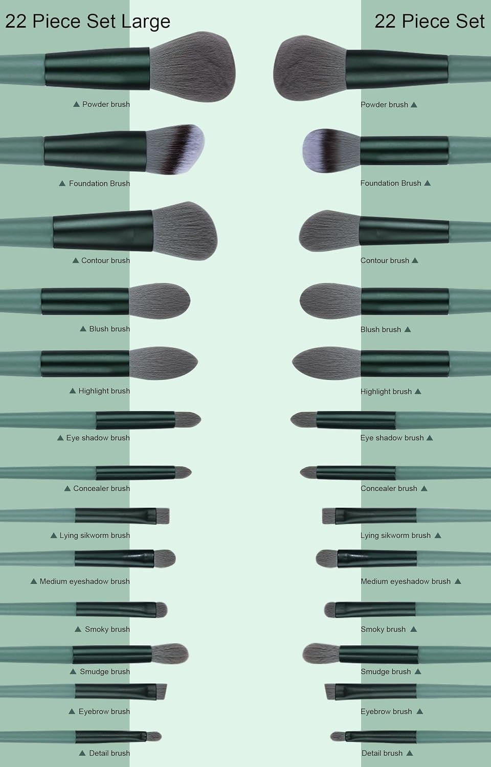 Professional Makeup Brush Set with Storage Bag - 22-Piece Beauty Kit