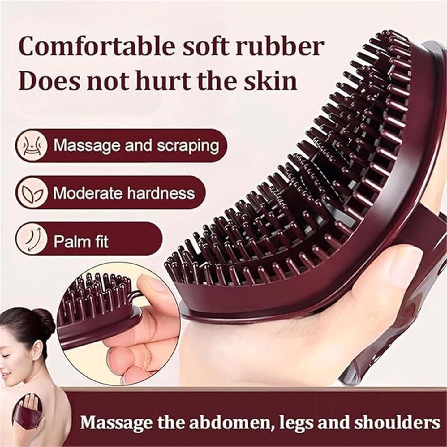 Professional Body Massage Brush Set - Meridian Silicone Skin Care Tool