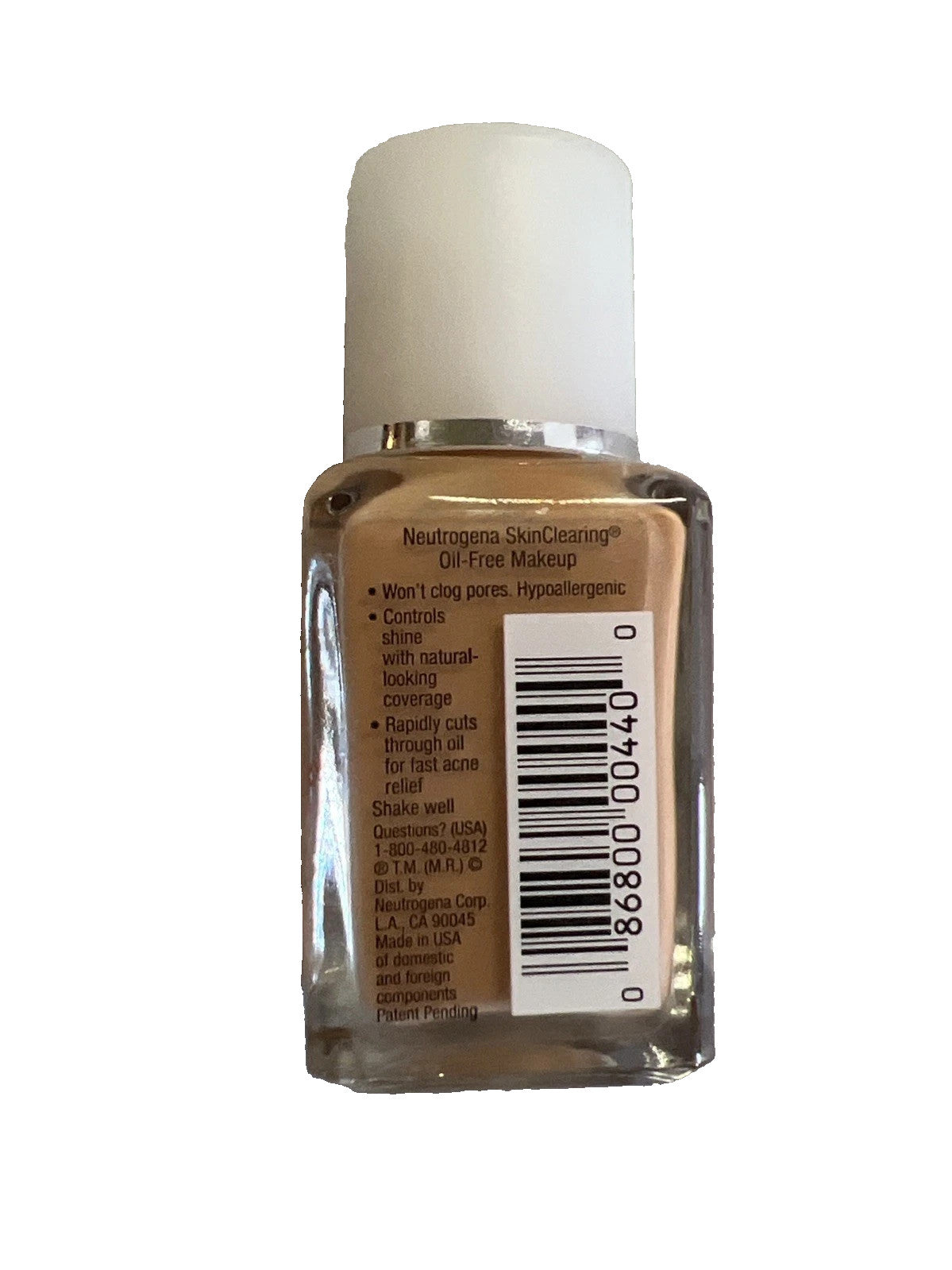 Neutrogena Skin Clearing Oil-Free Makeup Microclear Tan 120 1 oz