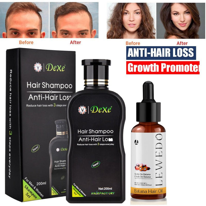 Herbal Hair Growth Shampoo Anti-Hair Loss Treatment for All Hair Types