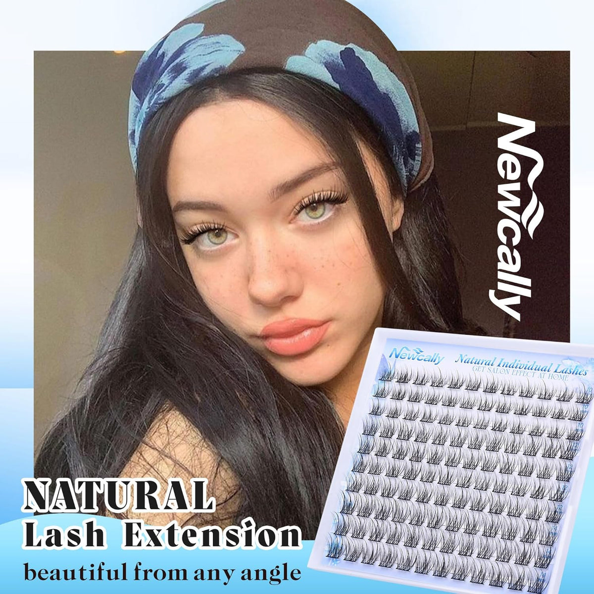 Natural C-Curl Lash Clusters 10-14mm Wispy Individual Eyelash Extensions