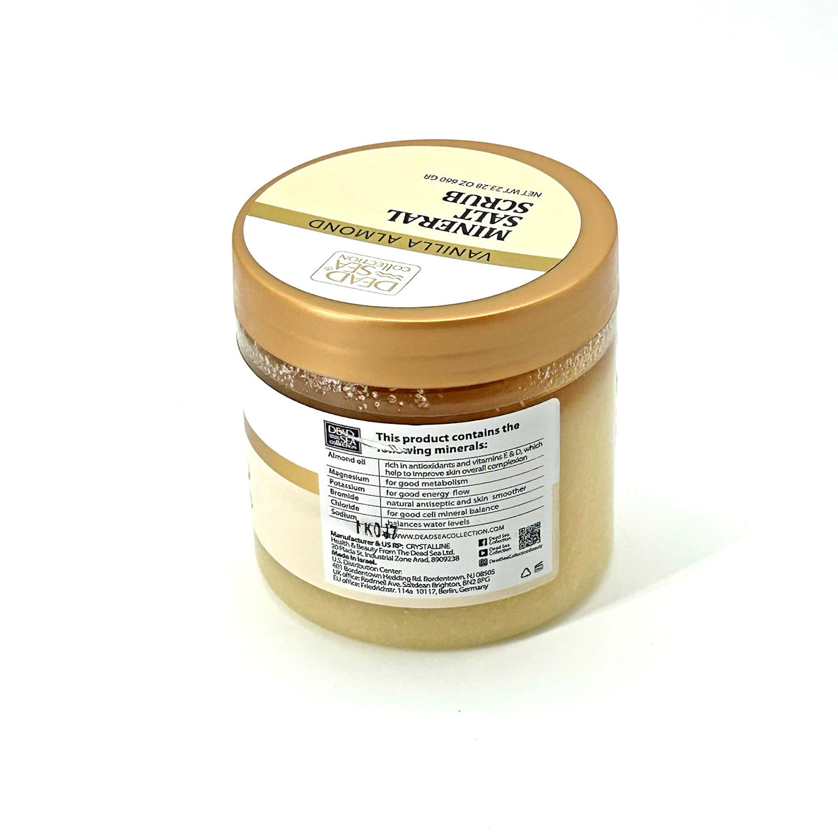 Dead Sea Collection Vanilla Almond Exfoliating Mineral Salt Scrub