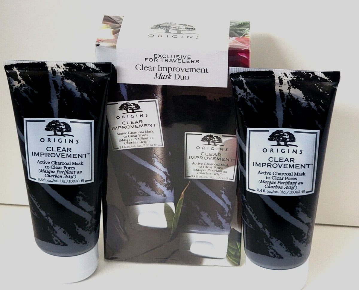 Charcoal Face Mask Pore Cleanser - 3.4 oz Duo Pack