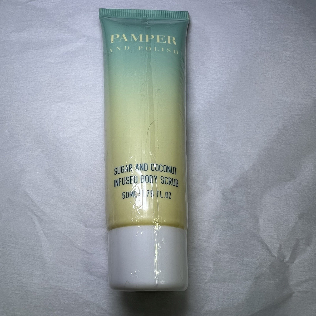 PAMPER + POLISH Sugar and Coconut Infused Body Scrub Full Size