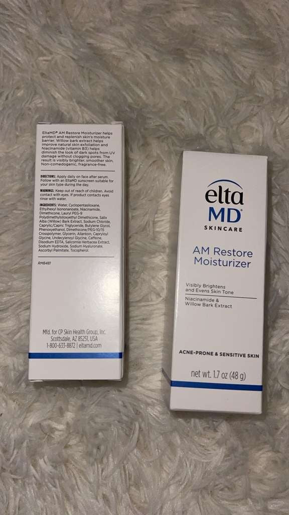 EltaMD AM Restore Moisturizer 1.7 oz (2 Pack) Acne-Prone Sensitive