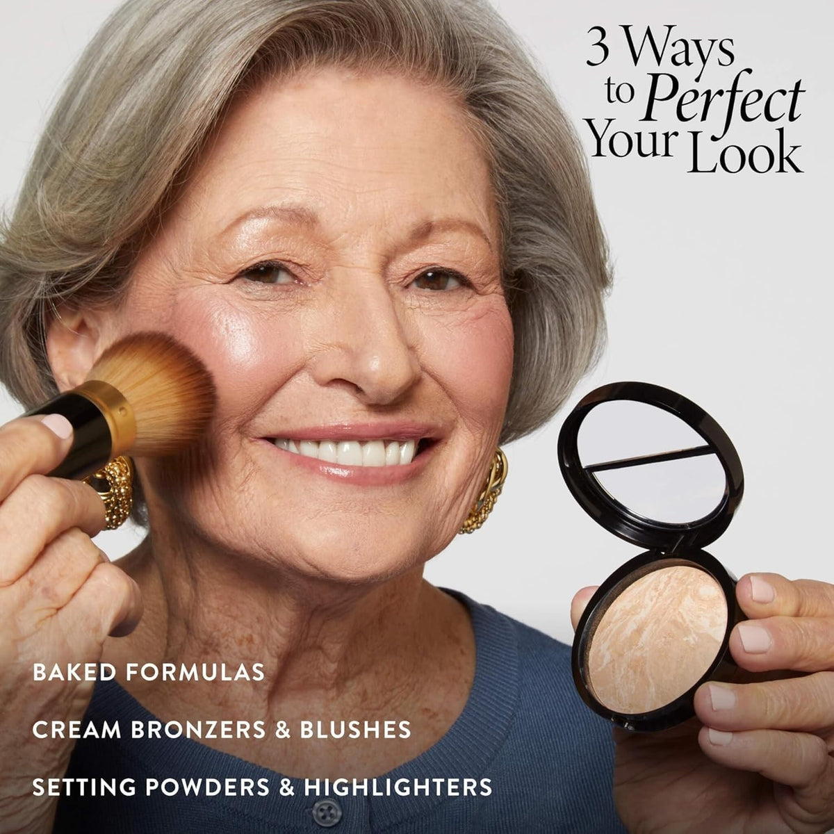 Retractable Angled Kabuki Brush for Flawless Makeup Application