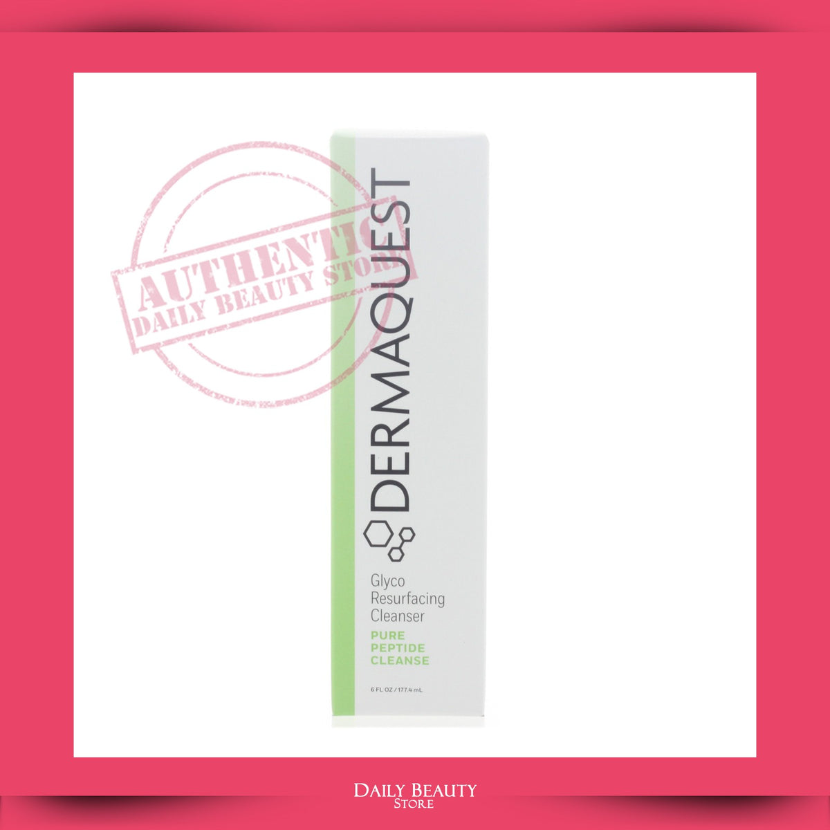Dermaquest Glyco Resurfacing Cleanser with Peptides 6oz - Exfoliating Facial Wash for Aging Skin