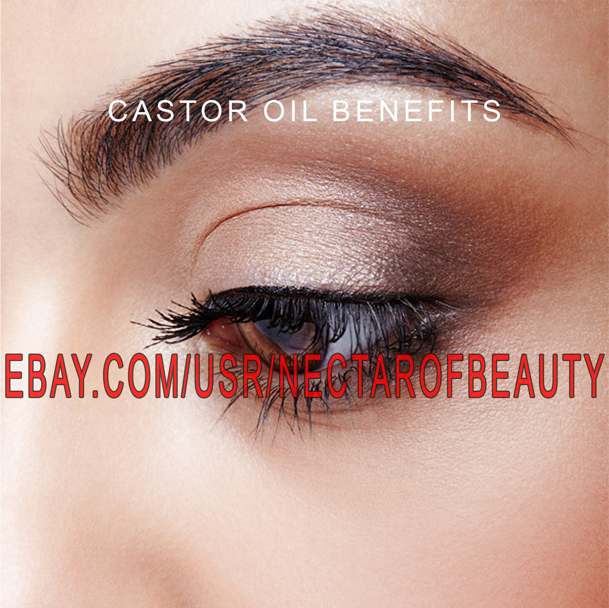 Organic Castor Oil for Hair Growth - 100% Pure Cold Pressed Beard & Eyelash Oil